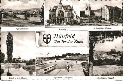 Huenfeld Rathaus u.Sportbad Haselgrund