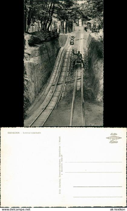 Ansichtskarte Ibbenbüren Sommerrodelbahn 1963