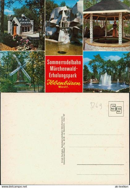Ibbenbüren Mehrbildkarte von der Sommerrodelbahn & Märchenwald Ibbenbüren 1960