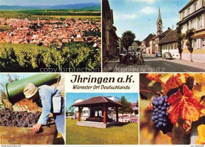 Ihringen Kaiserstuhl BW Weinberge Dorfstrasse Kirche Winzer Weintrauben Pavillon