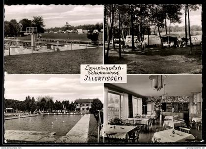 AK Illertissen, Campingplatz und Schwimmbad, Mehrfachansicht