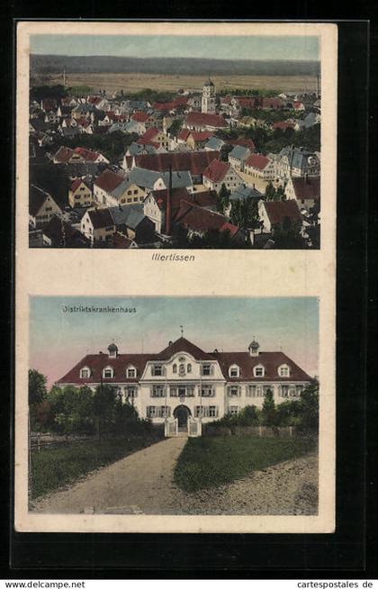 AK Illertissen, Ortsansicht, Distriktskrankenhaus