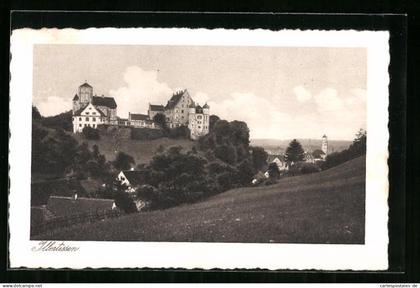 AK Illertissen, Teilansicht mit Wiesen