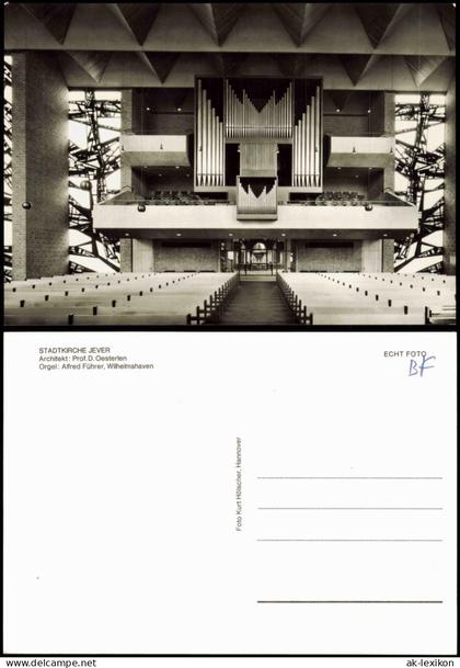 Ansichtskarte Jever STADTKIRCHE JEVER Innenansicht Orgel 1960