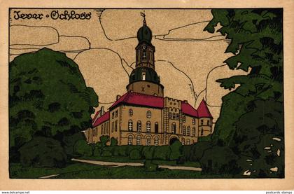 Jever, Schloss, Steindruck AK, 1926