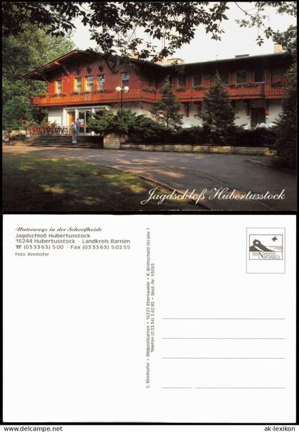 Joachimsthal (Barnim) Jagdschloß Hubertusstock in der Schorfheide 2000
