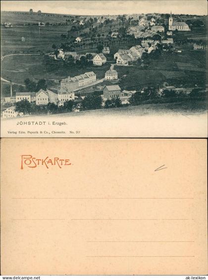 Ansichtskarte Jöhstadt (Erzgebirge) Stadtpartie 1909
