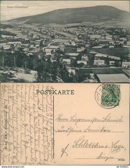 Ansichtskarte Jonsdorf Blick auf Neu-Jonsdorf 1911