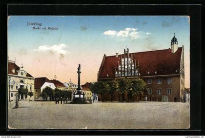 AK Jüterbog, Markt mit dem Rathaus
