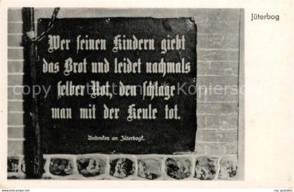 Jueterbog Andenken Tafel an Jueterbog