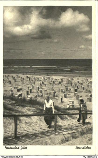 Juist Nordseebad Juist Strand x 1950
