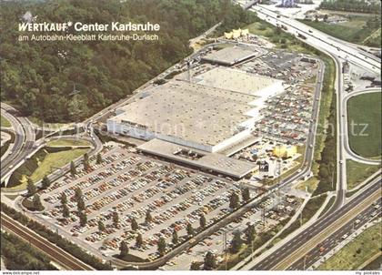 Karlsruhe Baden Wertkaufcenter Autobahn Kleeblatt Karlsruhe Durlach