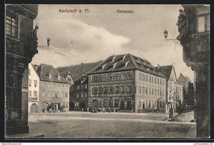 AK Karlstadt a. Main, Marktplatz