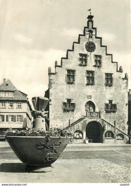CPM Karlstadt am Main Rathaus und Rudolf Giauber Brunnen