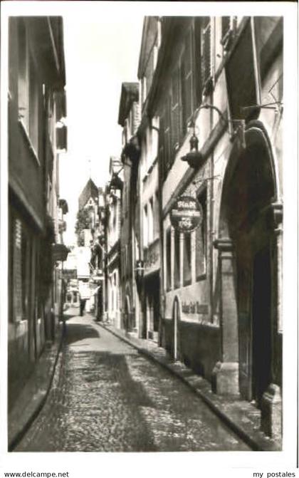 Kaub Alte Gasse ungelaufen ca. 1955