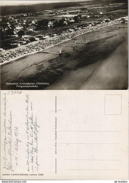 Ansichtskarte Kellenhusen (Ostsee) Luftbild 1932