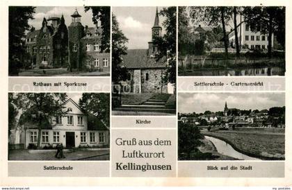 Kellinghusen Rathaus Sparkasse Sattlerschule Garten Stadtblick Kirche
