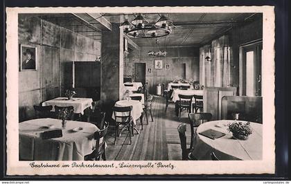 AK Paretz b. Ketzin, Innenansicht der Gasträume im Parkrestaurant Luisenquelle