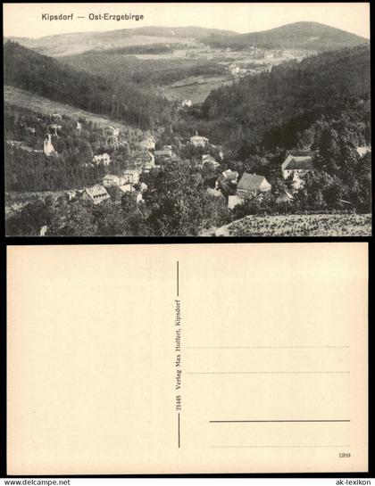 Ansichtskarte Kipsdorf-Altenberg (Erzgebirge) Talblick 1914