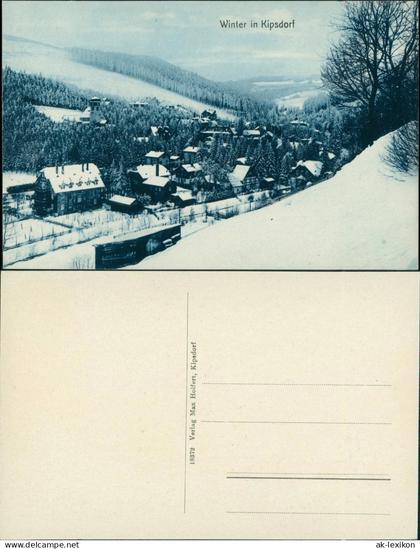 Ansichtskarte Kipsdorf-Altenberg (Erzgebirge) Winterpartie 1913