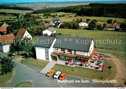 Burgholz Kirchhain Waldhotel am Turm Fliegeraufnahme