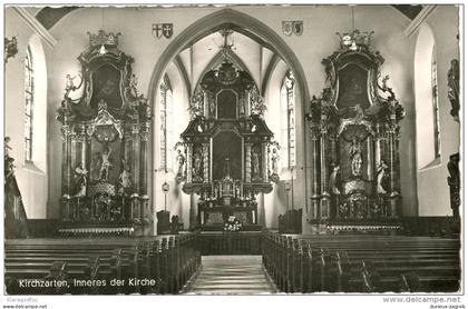Kirchzarten, Church interior old unused postcard bb