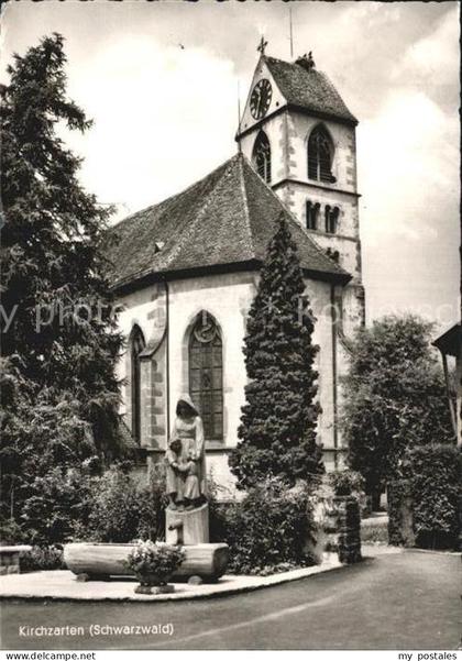 Kirchzarten Kirche Brunnen Statue