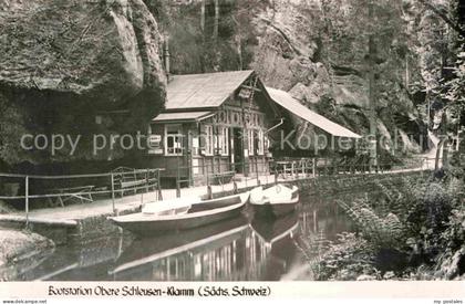 Kirnitzschtal Bootstation Obere Schleusenklamm