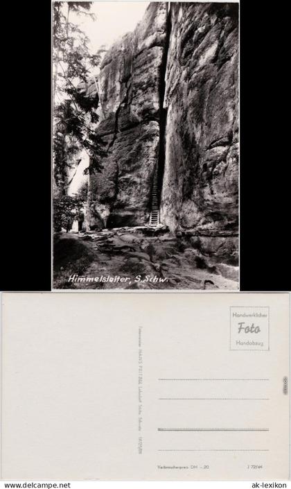 Kirnitzschtal Himmelsleiter, Sächsische  Schweiz Fotokarte  1964