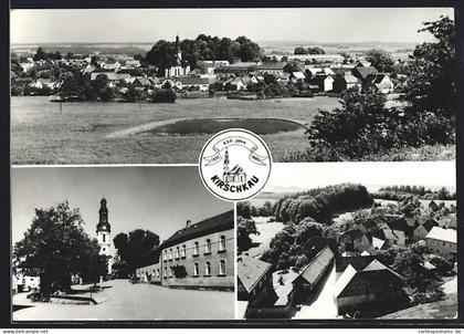 AK Kirschkau, 650 Jahre Kirschkau 1985, Ortsansicht mit Kirche