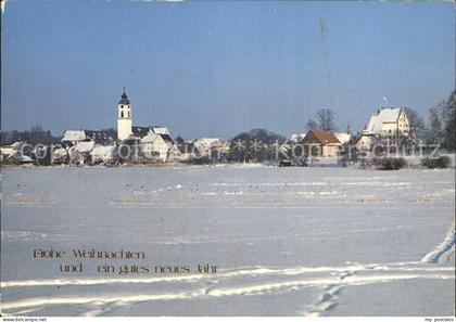 Kisslegg Ortsansicht Winterlandschaft Neujahrsgruesse