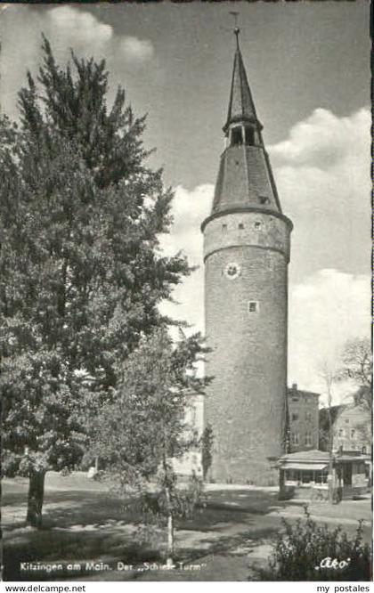 Kitzingen Main Kitzingen Schiefe Turm x 1954