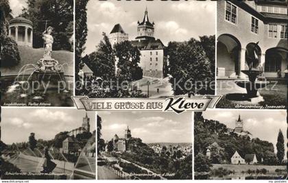 Kleve Amphitheater Pallas Athene Schwanenburg Innenseite Schuesterken Brunnen St