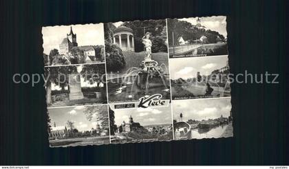 Kleve Schwanenburg Amphitheater Pallas Athene Schuesterken Brunnen Spoykanal Joh