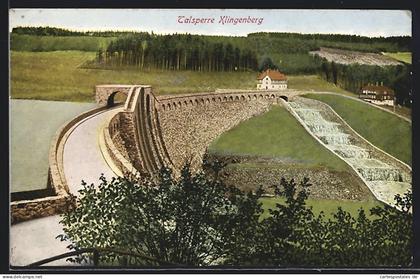 AK Klingenberg / Sachsen, Blick auf die Talsperre