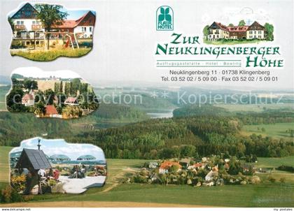 Klingenberg Sachsen Hotel Restaurant Neuklingenberger Hoehe Panorama
