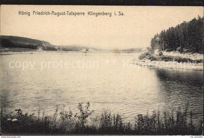 Klingenberg Sachsen Koenig Friedrich August Talsperre Stausee