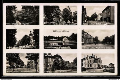 AK Klötze /Altm., Kurhaus, Strasse, Konserven-Fabrik Klötze Lindstedt