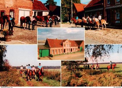 Kloetze Reiter-Bauernhof-Haensel Pferde Ausritt Fachwerkhaus Reiterhof Altmark