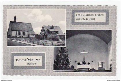 39053484 - Emmelshausen / Hunsrueck mit Evangelischer Kirche ungelaufen  Gute Erhaltung.