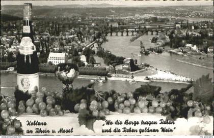 Koblenz Rhein Koblenz  x 1956