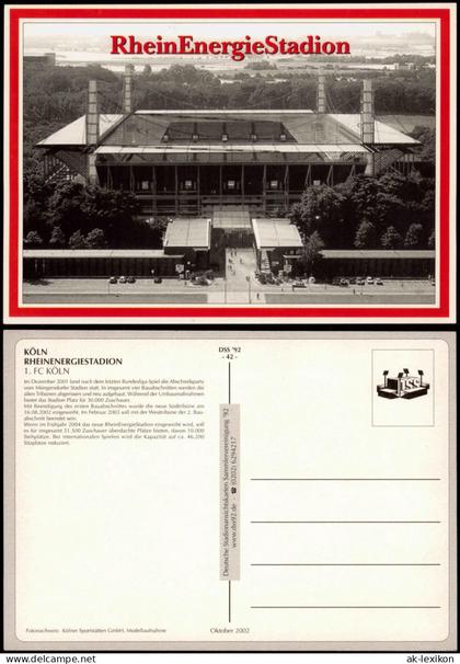 Ansichtskarte Köln RheinEnergieStadion Fussball-Stadion 2002