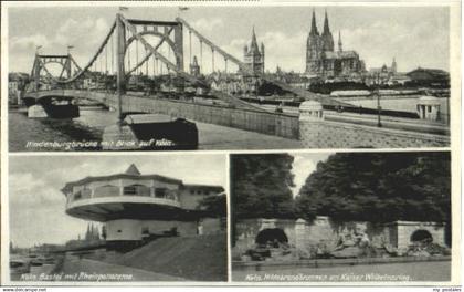 Koeln Rhein Koeln Bruecke Brunnen