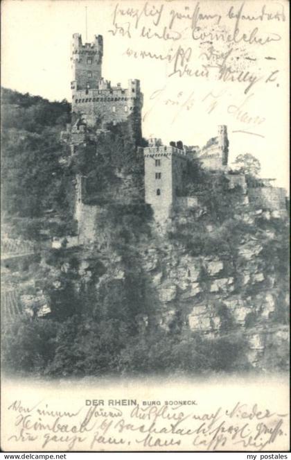 Koeln Rhein Koeln [Stempelabschlag] Burg Sooneck