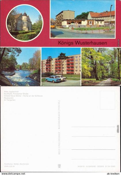 Königs Wusterhausen  Kaufhalle -Potsdamer Straße Neubauten, Tiergarten 1982