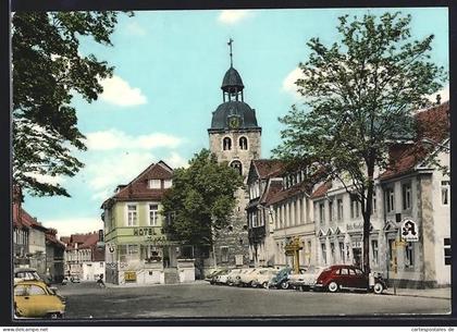 AK Königslutter am Elm, Am Markt, Hotel Stadtkeller, Stadtkirche