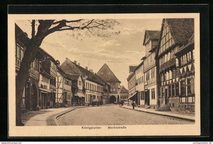 AK Königslutter, Ansicht der Marktstrasse