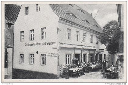 AK Sächsische Schweiz Königstein Schrägers Gasthaus mit Fleischerei Schräger bei Bad Schandau Rathen Pirna Gohrisch