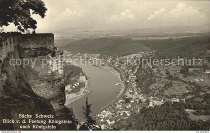 Koenigstein Saechsische Schweiz Festung Koenigstein