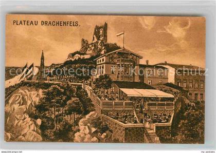 Drachenfels Plateau und Ruine Drachenfels